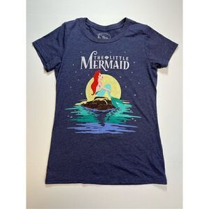 Disney The Little Mermaid Ariel Contemplating Sky Portrait Fitted Tee Size Large